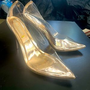 Hot Tomato Clearly Cayenne Women’s Heels US Size 13W Clear Heels